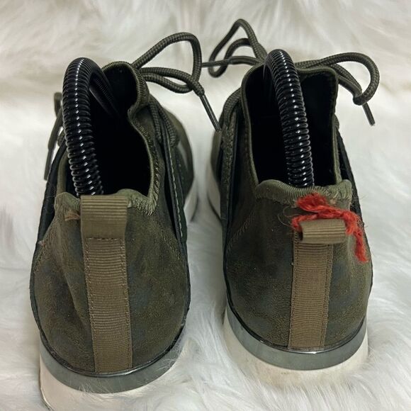 TopModa Green Leopard Print Sneakers Size 7.5 Bin 22 - Picture 6 of 12